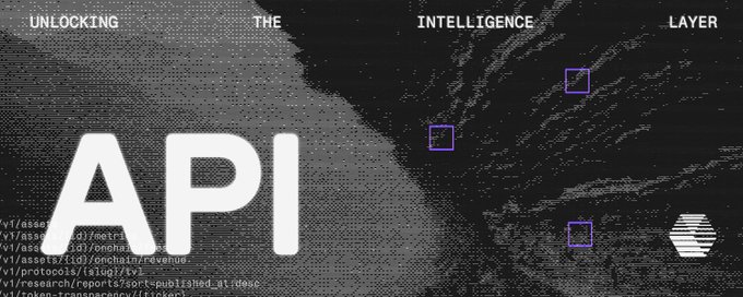 A promotional graphic featuring the text 'UNLOCKING THE INTELLIGENCE LAYER' above large 'API' lettering, with some file path text visible on the left side.