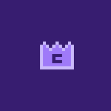 A pixel art icon of a purple calendar on a dark purple background.