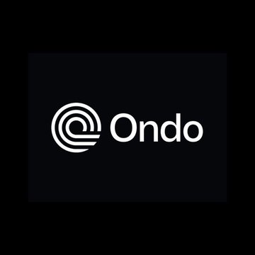 The image features a black background with white text that reads "Ondo" written in capital letters. The text is positioned centrally within the frame of the image. There are no other objects or elements present, making the focus solely on the Ondo logo and its message.