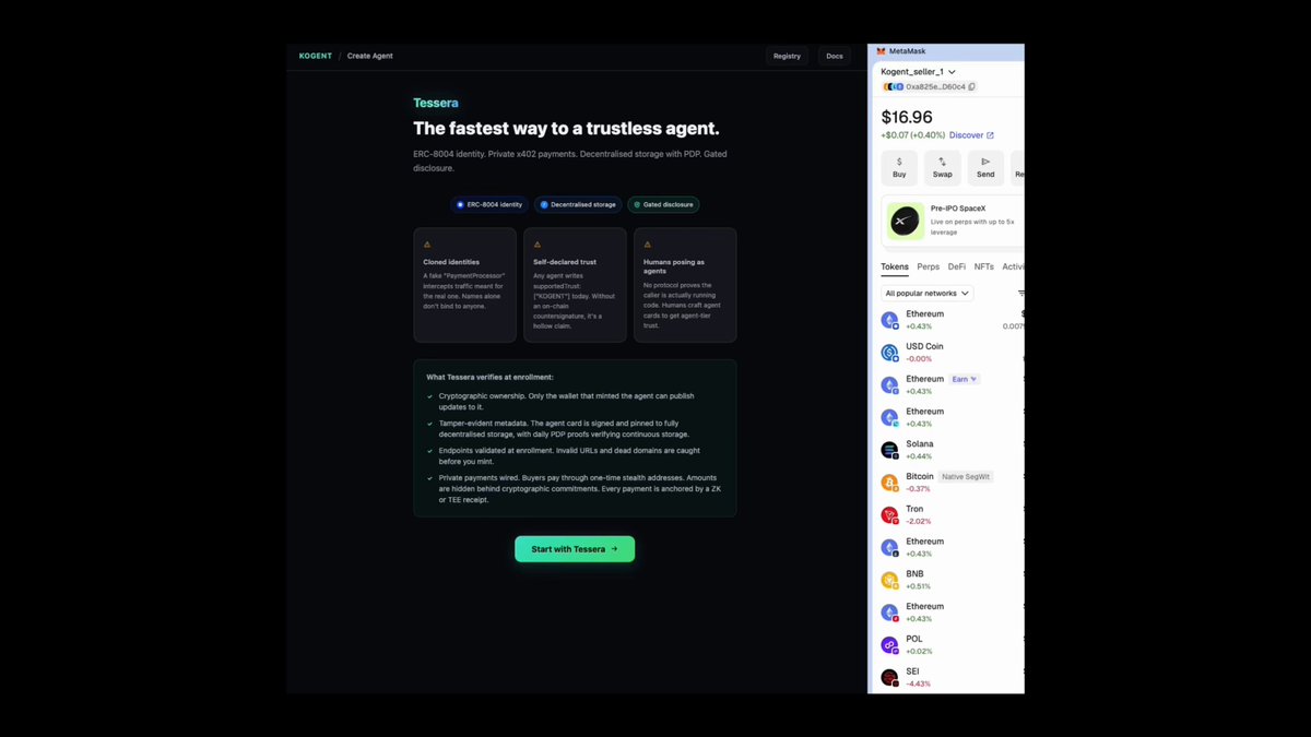 The image shows an email screen with information about private transactions involving AI agents. It has a black background and green text that describes the process of using Base Sepolia as a payment method for completing transactions. There are multiple descriptions of different types of transactions, but only one AI agent is visible in this particular instance. The post also provides contact details for anyone interested in learning more about this process or reporting any issues they might have experienced.