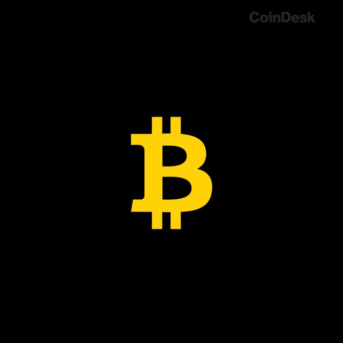 A minimalist CoinDesk graphic featuring the iconic gold Bitcoin symbol on a black background, visually representing the bullish accumulation activity described in the post, where $BTC whales have added 20,000 BTC (~$1.2B) since July 29 alongside strong spot ETF inflows of $754M.
