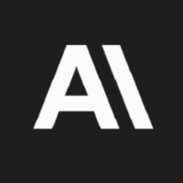 The image displays the white "AI" logo (representing Anthropic) on a black background, symbolizing the artificial intelligence company mentioned in the post about their $9.1 billion cloud deal with Riot Platforms.