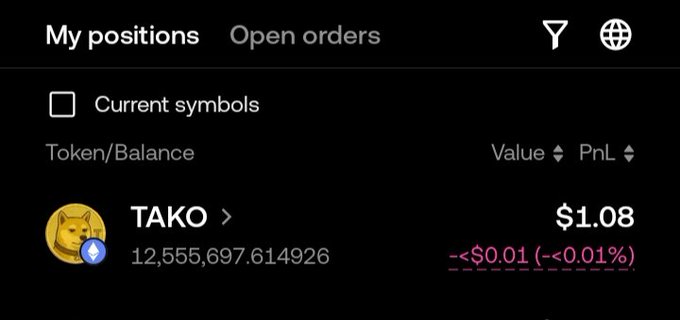 The image shows a cell phone screen displaying an account balance of 1,000 coins for "Tako".