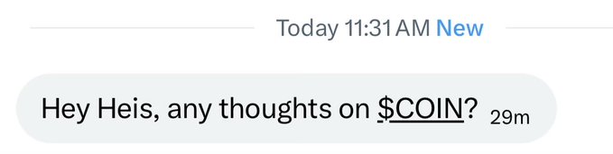 The image shows a text message conversation between two people, with one person asking the other about their thoughts on Bitcoin. The response from the second person includes an explanation of why they think Bitcoin is a good idea.