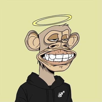 This image features a Bored Ape Yacht Club NFT, a popular and iconic digital collectible. The accompanying post hints that knowing the owner of this particular NFT makes one a "crypto OG," suggesting its historical significance or celebrity ownership within the cryptocurrency community.