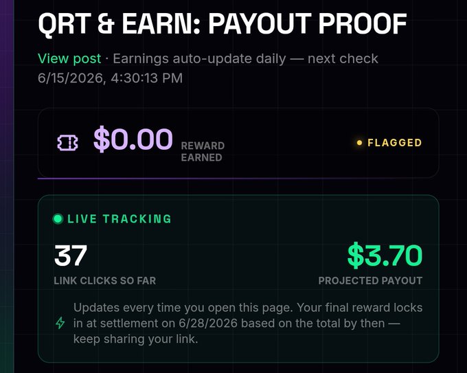 The image presents a screenshot of a post's payment page displaying the details like the reward earned, and the money amount charged to the user's account. The post says "Sad news, friends... Unfortunately, my @solanafunded account has been flagged. I have always tried to participate honestly, support the community, and follow the rules." There are also mentions of a linked page for updates and tips on how to handle such situations.