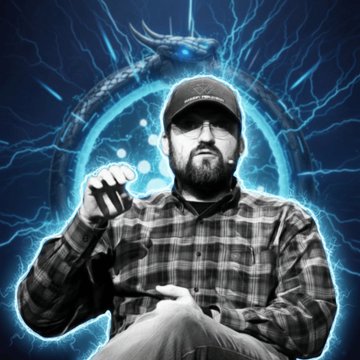 A stylized image shows a man in a plaid shirt and cap, with his fist raised, set against a fantasy backdrop featuring a blue glowing dragon emerging from a portal. The accompanying post highlights Charles Hoskinson's announcement that RealFi will drive significant TVL and transactions for Cardano ($ADA), aiming to expand DeFi and stablecoins on the network.