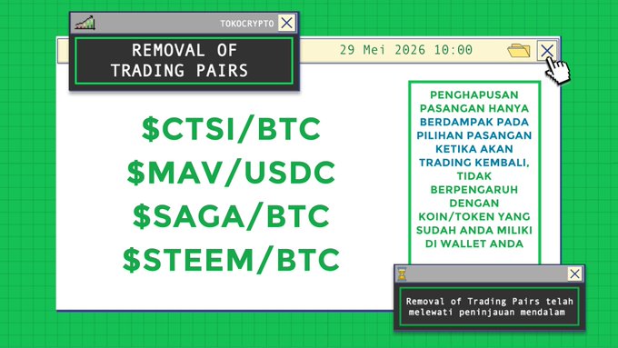 The image shows a computer screen with various text boxes containing information about trading pairs and their respective values. The text includes terms such as "CTSI/BTC", "MAV/USDC", "SAGA/BTC", and "STEEM/BTC". These terms are likely related to the different types of cryptocurrency exchanges available, along with their respective values in US dollars. The image also contains a green background that highlights the text about trading pairs and their values.