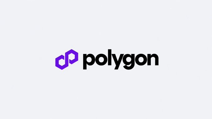 The image displays the Polygon logo, featuring a purple geometric "P" icon next to the word "polygon" in black lowercase text on a light gray background. This branding relates to the article about Polygon Labs CEO Marc Boiron announcing layoffs while the company moves to complete its acquisition of Coinme to transform into a "blockchain-enabled payments company."