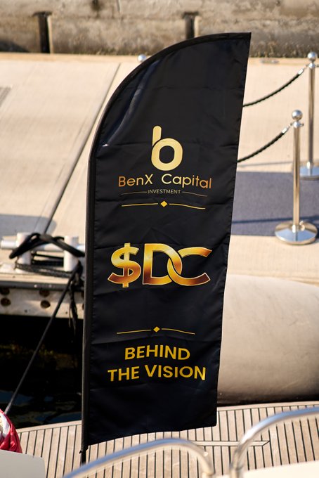 The image features a banner that reads "Behind The Vision" and says "Ben X Capital", which is related to the content of a post about a new gaming app called "Digital Experiences". The caption indicates that there will be four rounds for this digital game, with an early access price of $DC. The focus on both the content and the banner implies that the image is promoting or celebrating a new gaming platform or venture.