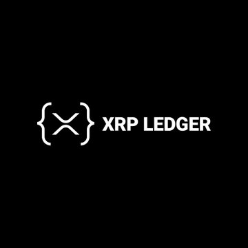 The image displays the XRP Ledger logo in white against a black background, featuring the stylized "X" emblem alongside the text "XRP LEDGER." This branding directly ties to the post's announcement of XRP Ledger version 3.3.0, which introduces Confidential Transfers to enable encrypted transaction data for institutional users.
