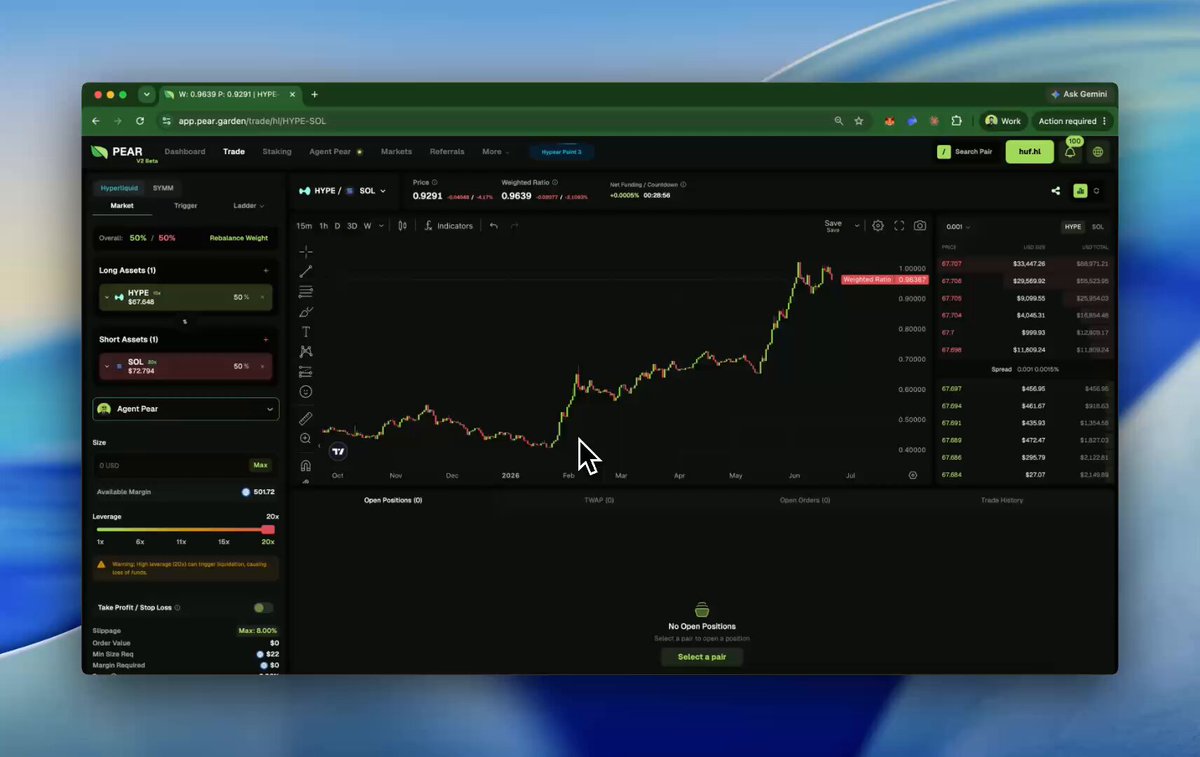 The image shows a computer screen with a stock chart displayed, indicating that someone has already performed some sort of financial analysis or transaction involving a stock exchange like the NASDAQ.