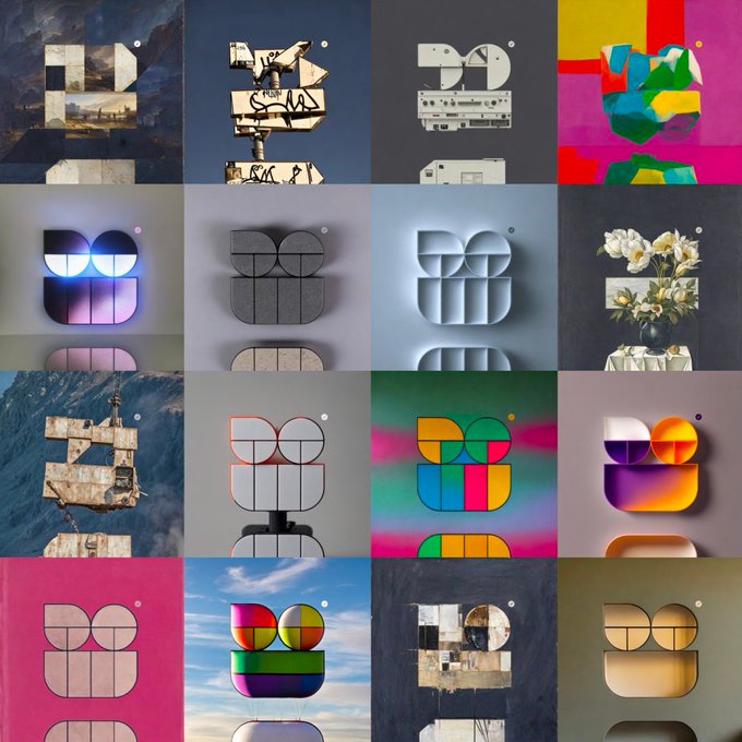 The image features a collection of 16 different logos, each with its own unique design and color scheme. These logos are arranged in a grid-like pattern, showcasing various shapes and colors that make them stand out individually but also blend harmoniously when combined together. The post about "Opepen is always evolving" suggests that the logos may change over time or be updated to reflect new trends and styles. This evolution can be seen as an ongoing process of reinvention and growth for the brands represented in these logos, which are constantly adapting to meet the demands and preferences of their target audience.

The image also contains a few flowers scattered throughout, adding a touch of nature's beauty to the otherwise digital landscape. The presence of these flowers adds a sense of balance and harmony to the overall composition, making it more visually appealing and engaging for viewers.