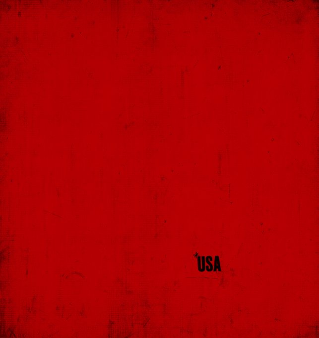 The image features a red background with the word "USA" written in black letters, which appears to be part of an advertisement or promotional material related to a ranch dressing product. The text stands out against the red backdrop, making it easy for viewers to understand that this is a promotional message about Ranch dressing and its availability from foreign lands.