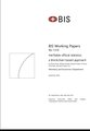 A document with the logo 'BIS' at the top, containing a small line graph on the left and sections of mostly illegible text on the right.