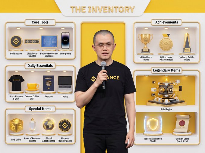 The image features a man standing in front of a yellow wall with a white border, holding a microphone and talking into it. The background includes various items such as a cup, a trophy, and other objects that are not directly related to the main subject. The focus of the image is on the man speaking into the microphone, which suggests he might be discussing something about the inventory or sharing information with others.
