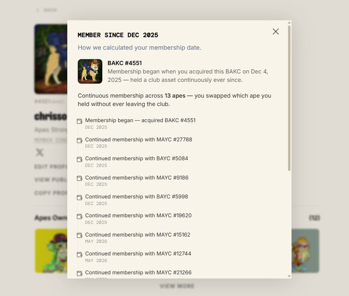 The image shows a screenshot of a Facebook page where people are discussing the content related to BAKC's Club Asset Program. The conversation takes place between two people, who seem to be having a discussion about the program. They both have different opinions on whether or not they should join the club and why. The post has been authored by an individual named @BoredApeYC, who posted about this event recently.