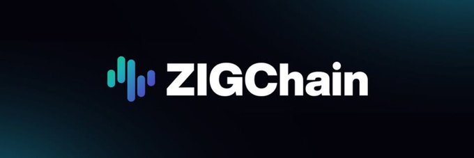 ZIGChain logo displayed against a dark gradient background with green and blue stylized icon.