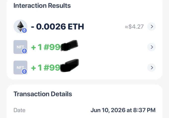 In the image, there's a screen displaying two amounts of Ether (ETH) that have been transferred from one account holder to another. One account holder has 0.026 ether, while the other has 1 ether. The exchange happened on Monday at 8:27 pm. The post is about how people can earn money by selling numbers in Ether form for 5 ether each or 100 ethers, but there's something suspicious happening with this transaction. It seems like someone has hacked the process and stolen some money from the transaction details page.
