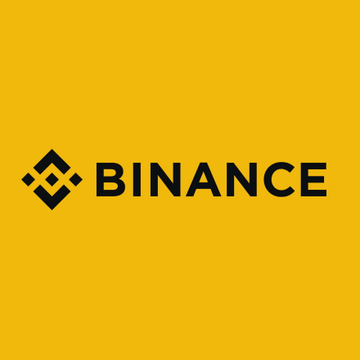 The image shows the Binance logo on a yellow background, featuring the company's distinctive geometric icon alongside the text "BINANCE." This branding accompanies news about the crypto exchange launching its AI-powered personalized trading interface to global English-language users following a beta test.