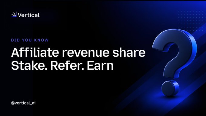 The image features a question with a blue answer box that reads "Do you know Affiliate revenue share stake, refer. Earn?". The caption below the image provides information about the content of the image.