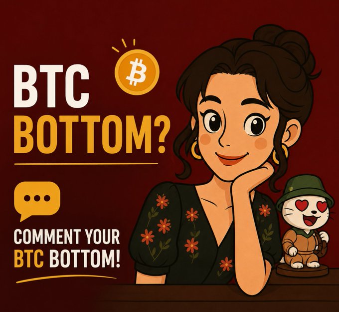 The image shows a cartoon woman sitting at a table with a small figurine, possibly a cat or dog, next to her. The text "btc could be forming its bottom in the next 6 months. statistically, the total number of people holding bitcoin that are in loss is higher than the number of people holding bitcoin in profit". This means that there might be a decrease in Bitcoin's value over time, and it could potentially lead to fewer people making profits from their investments. The woman appears to be contemplating this information while sitting at her table with the figurine.