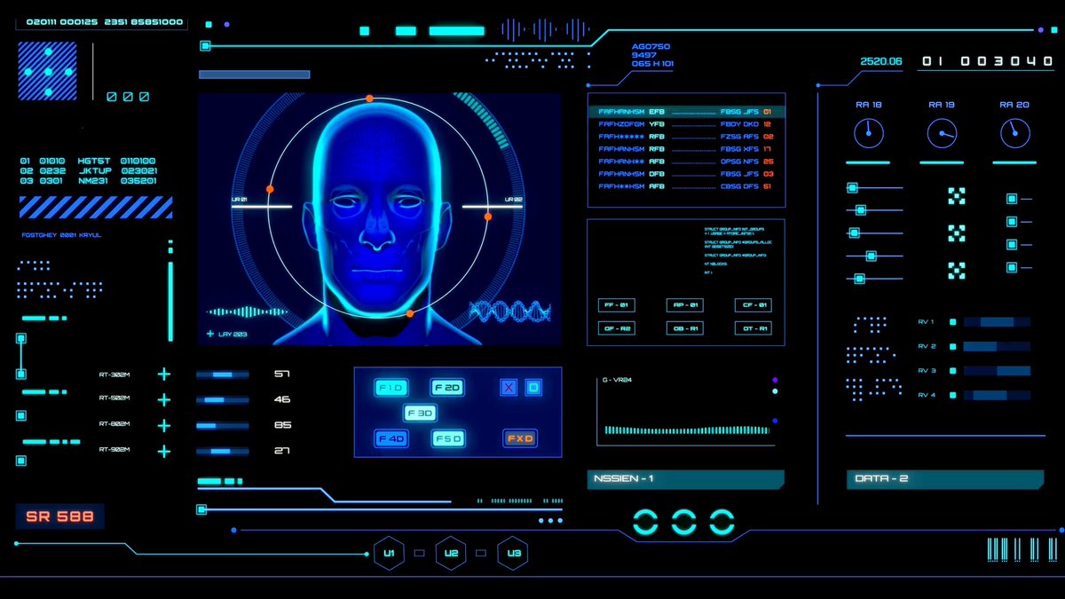 The image shows a blue and green interface with icons representing different tools or features. The focus of the image is a computer screen displaying an identity graph for a user's face, which could be used as a tool to help coordinate actions within an autonomous agent system. It appears that this interface has been created by Lithosphere, a company specializing in developing infrastructure solutions for decentralized systems. The background behind the screen looks like it might be of a beige color, providing contrast and making the blue elements stand out even more.