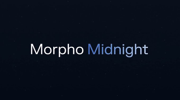 Minimalist logo graphic reading 'Morpho Midnight' in white and blue text against a dark starry background.