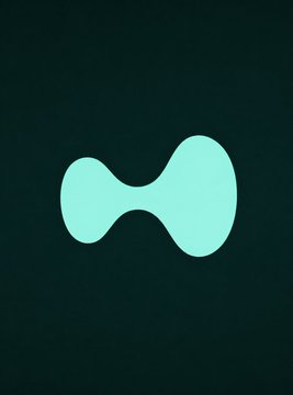 A glowing teal abstract logo or icon displayed against a dark background, representing the Hyperliquid brand featured in the post about the protocol's AQA v2 wallet, estimated annualized revenue of $193M, and $527K in daily HYPE buyback pressure.
