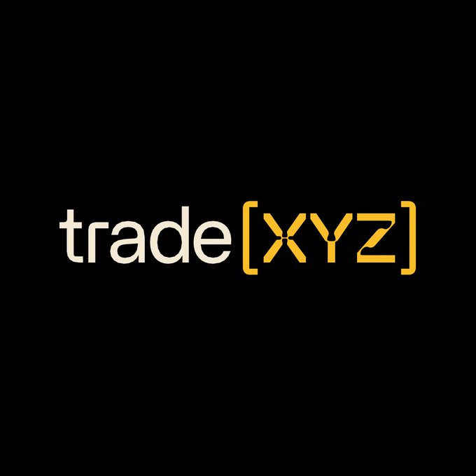 A logo on a black background reading 'trade[XYZ]' with 'trade' in white lowercase and 'XYZ' in yellow uppercase letters enclosed in yellow brackets.