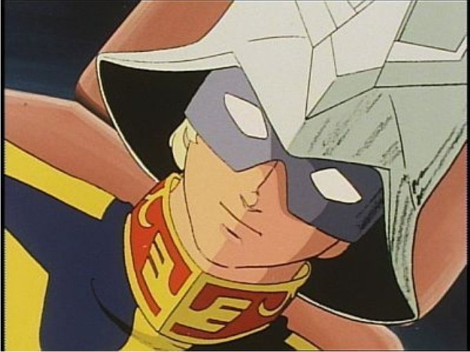 A close-up shot of a classic anime character wearing a distinctive winged helmet and mask, with a stoic expression, evokes the "Wing Gundam" pilot Heero Yuy from the Gundam Wing series. The image's serious, focused demeanor mirrors the post's anticipation of an impending major post ("そろそろあの人がポストしそう" — "Looks like that person is about to post") about $ETH, suggesting a pivotal market moment is near.