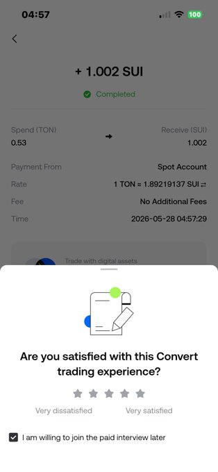!"Hab sui gekauft ber ton verkaufthabndeln lbank bidet freitig auszurender nach einer leicht" (Focus on the app screen and its relation to the post).