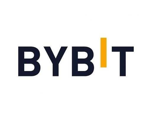 The Bybit logo displayed in dark navy text with an orange accent on the letter 'I' against a white background.