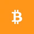 A Bitcoin logo on an orange background, paired with the message "enjoy the ride frens" to convey excitement about the crypto market.