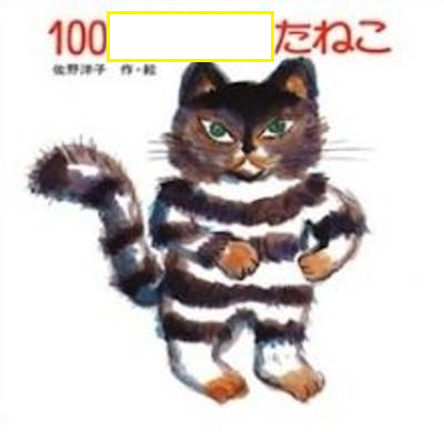 The image features a cat illustration with brown, black, and white stripes. The cat appears to be standing upright on its hind legs, giving an impression of curiosity or playfulness. The cat's position relative to the text "100" suggests that this is part of a larger collection or series related to cats.