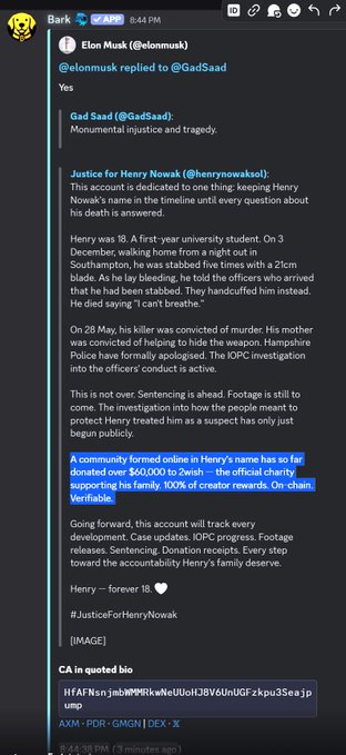 The image features an email conversation between two people, with one person being named Henry. The main focus of the email thread is a discussion about Solana coins and their value. The text includes mentions such as "cash them in the next bull" and "only then do you rotate back into the casino where a Henry runs to 80M instead of 2M." This message appears to be a promotional post for Solana coins, directing users to invest in the coins to benefit from their potential growth.