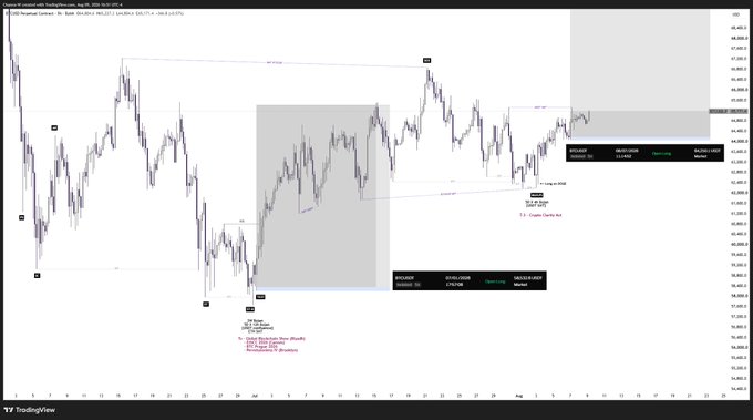 A TradingView financial chart titled 'Pro Trader unlocked: By: Bank Bitcoin, Willy L / Willy's Strategy' displaying a candlestick chart with technical analysis annotations.