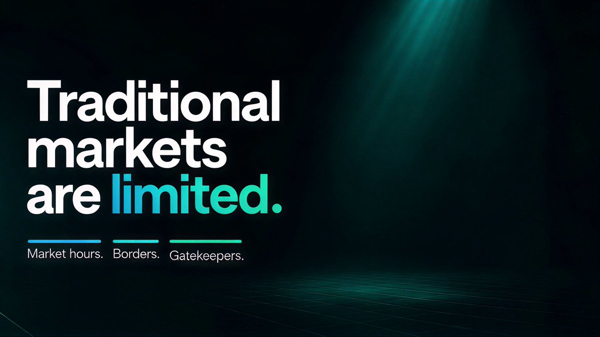 The image features a banner advertisement for traditional markets, which has a dark background with a light source shining from above. The text "Traditional Markets are limited" is displayed at the top of the image, while the rest of the content is written below in white letters. Below this, there's an image of a market scene with a green and blue color scheme. The banner also includes the words "Super excited to partner with the great team at Vibe!! If 3x isn't enough.. well.. Vibe are here for that kind of fun."