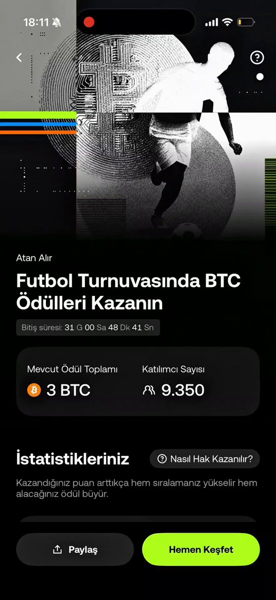 The image shows a phone screen with an advertisement for a soccer event, specifically the World Cup. The text on the screen includes information about the event, such as the prizes available and the time of the match. The main focus of the advertisement is the Turkish- Paraguayan soccer match, which has attracted international attention due to its unique circumstances. The image also contains a small logo for "OKX TR", indicating that this event might be sponsored by a company or organization related to sports.