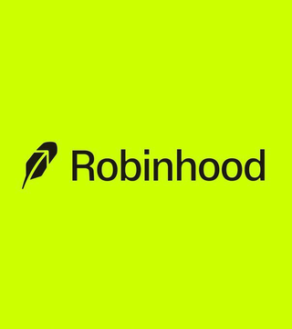 The image displays the Robinhood logo (a black feather icon next to the word "Robinhood") centered on a bright lime green background, visually branding the news that $HOOD tokenized stock is now live on Solana.