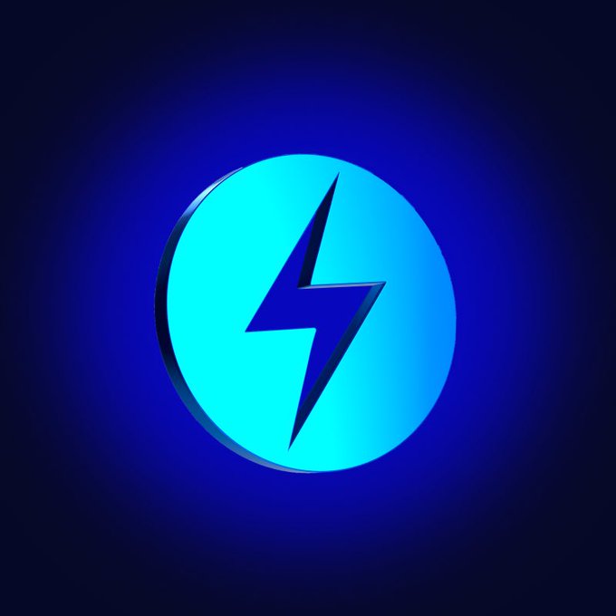 A glowing cyan circular emblem featuring a lightning bolt symbol is displayed against a dark blue gradient background, evoking themes of energy and speed that align with BetBolt's branding in the giveaway announcement.