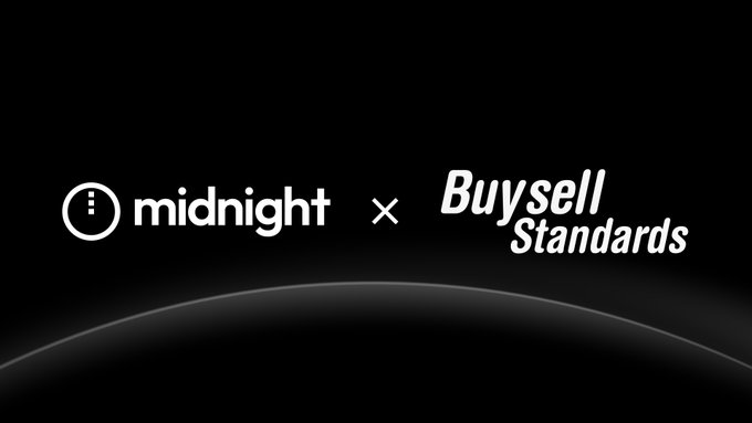The image features a black background with white text that reads "Midnight Buysell Standards" at the top of the frame. Below this title, there are two lines of white text that read "x x" and "midnight x standards". The image also includes an illustration of a globe in the bottom right corner.