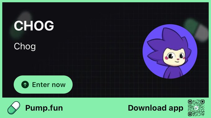 The image shows an advertisement for Pump Fun, which is a mobile application that allows users to download free apps from the App Store. The app's name is displayed at the top of the image along with its description. The text "memecos on @monad are now available on pumpfun" suggests that the app is related to cryptocurrency and can be used for buying and selling digital assets, such as Bitcoin or Ethereum. The post also mentions a $SOL payment method, which could indicate that users need to pay using Bitcoin or other cryptocurrencies.