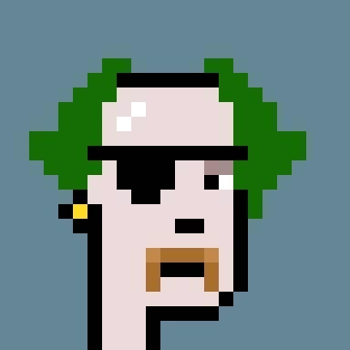 A pixel art cryptopunk character with a white cap, green wild hair, cigarette, and a prominent brown mustache, used as the visual element for a giveaway announcement about a 26-hour countdown to the Mancer mint, where the host plans to reward a cryptopunk holder by searching for their wallet on X.
