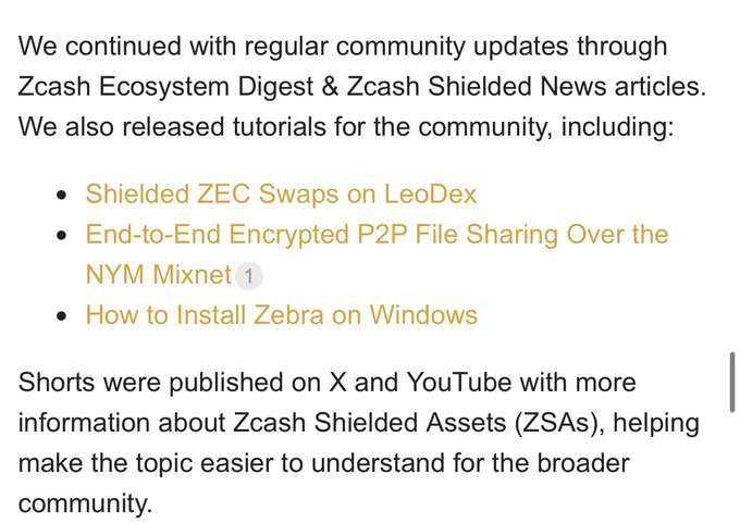 @ZecHub ShieldedZEC support and anyPay(link) are featured in the image caption, which provides information about these two services as part of a conversation or discussion related to software solutions at work or personal projects.