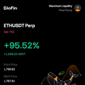 The image shows a small graphic of an octopus-shaped coin with the text "Up $97.2% on my ETH short from yesterday, posted here live when I opened it" written at the bottom. The focus of this post seems to be related to the cryptocurrency market and specifically about an ethusdt short that has performed well in recent days. The image also contains some text providing additional information regarding the price performance of the short, showing a gain of 97.52% for the past 24 hours.