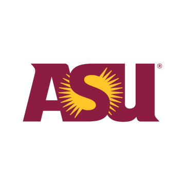 The image shows the Arizona State University (ASU) logo in maroon and gold, featuring the stylized "ASU" lettering with a sunburst design. The post humorously connects this university logo to memecoin culture, suggesting that the technical knowledge displayed in the image is reminiscent of the scholarly expertise now needed to navigate the complex world of memecoin influencing.