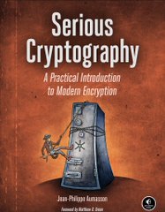 The book cover for 'Serious Cryptography: A Practical Introduction to Modern Encryption' by Jean-Philippe Aumasson, published by No Starch Press.