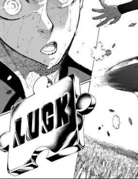 A character clutches a puzzle piece emblazoned with the word "LUCK," visually representing the theme of chance and the importance of being strategically positioned to capitalize on it.