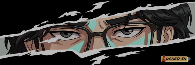 The image features a cartoon character with glasses peeking through a tear in a poster or album cover. The character has black hair and is wearing glasses that are slightly askew, giving them an unusual appearance. The background of the image is a dark gray color, which contrasts with the character's face and makes it stand out even more. The text on the image reads "good morning frens, out for test but still researching and studying $RIVER today". This suggests that the character might be a fan or enthusiast of the artist who created the album cover, as they are actively engaged in their work despite being behind a tear in the poster.